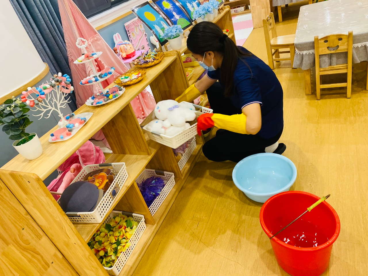 预防诺如病毒，筑牢校园防线——海口市山高幼儿园开展“预防诺如病毒”专项系列行动-图片26