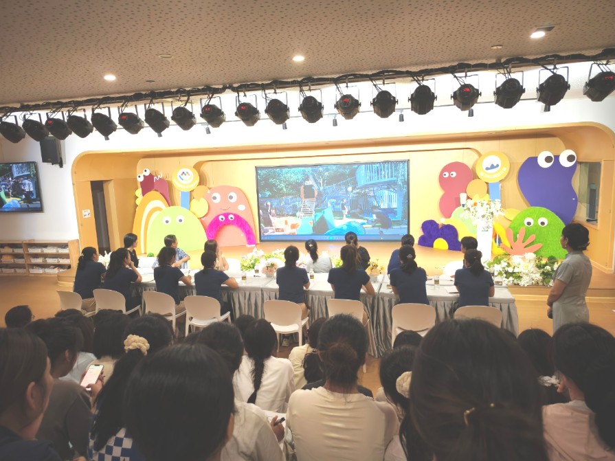 观游戏 研儿童 促发展——海口市山高幼儿园基地园专题培训活动-图片46
