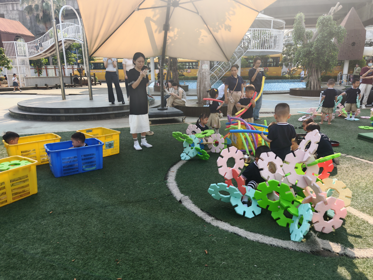 观游戏 研儿童 促发展——海口市山高幼儿园基地园专题培训活动-图片36