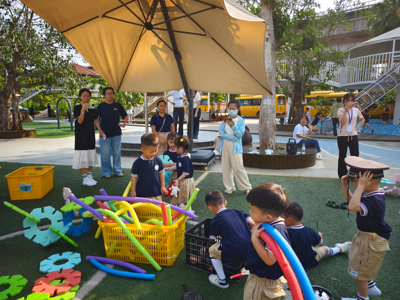 观游戏 研儿童 促发展——海口市山高幼儿园基地园专题培训活动-图片32