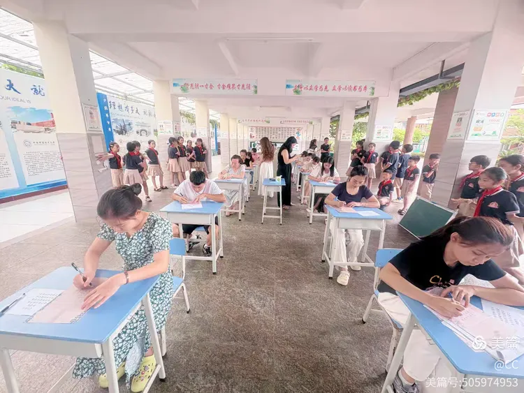 三笔绘春秋，一字见匠心——定安县山高学校小学部教师“三笔字“竞赛活动纪实-图片1